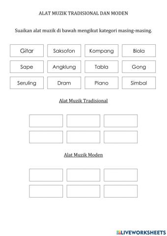 Alat Muzik Tradisional dan Moden