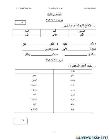 المفردات