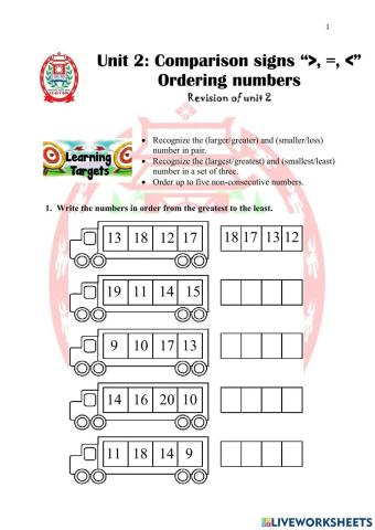 Math 2 U2L3-Revision of unit 2