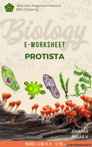 E-Worksheet Protista