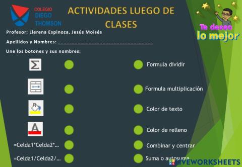 Ficha Octubre Clase 1 - 3º grado