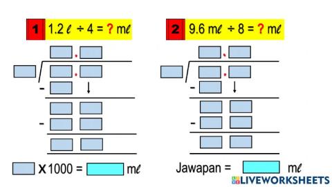 Bahagi isipadu cecair tahun 5