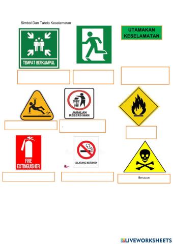 Simbol dan langkah keselamatan