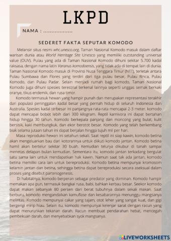 Soal Literasi Kelas V bagian 7