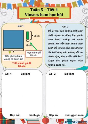 Toán - Tuần 5 -Tiết 4: Vinsers ham học hỏi