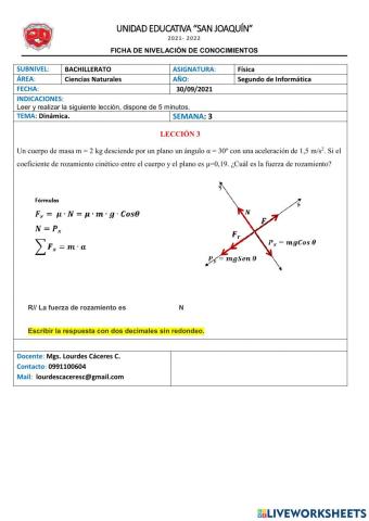 Lección de Física