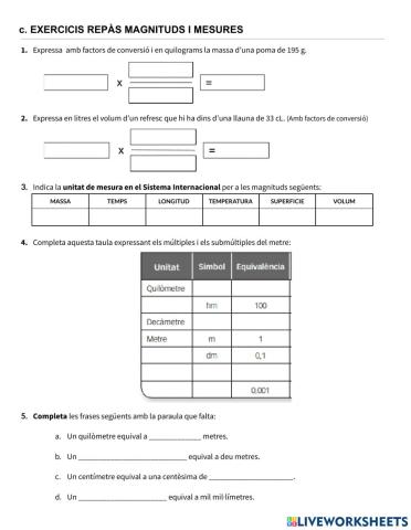 Magnituds i mesures