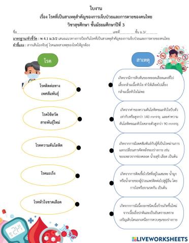 ใบงานสุขศึกษา ม.3