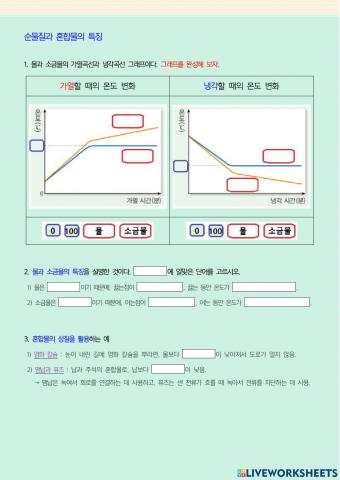 물질의 특성