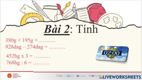 Tuần 4 - toán - thứ 5 - bài 2