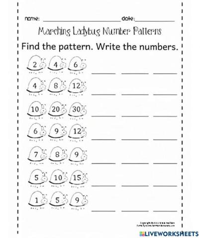 Number patterns