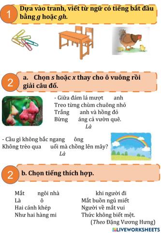 Chính tả - Tuần 6