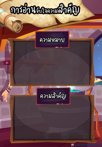 การอ่านจับใจความสำคัญ