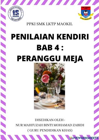 Penilaian kendiri bab 3 asas masakan kssmpk tingkatan 1