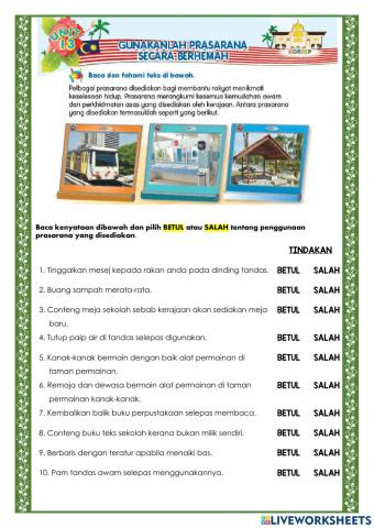 Unit 13: Gunakan Prasarana Secara Berhemah