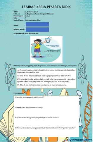 LKPD  Tema 3 Subtema 1 Pembelajaran 2
