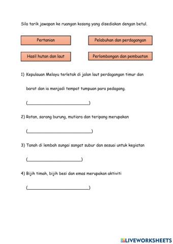 Kegiatan ekonomi kerajaan melayu awal di kepulauan melayu