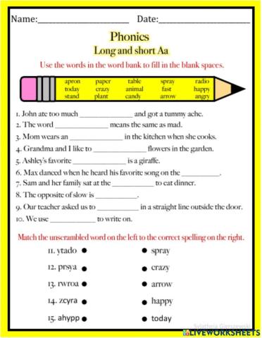 Long and Short Vowels