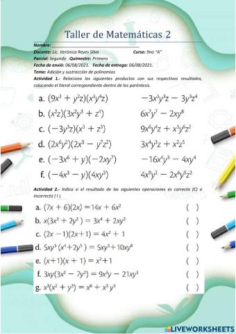 Multiplicación de polinomios