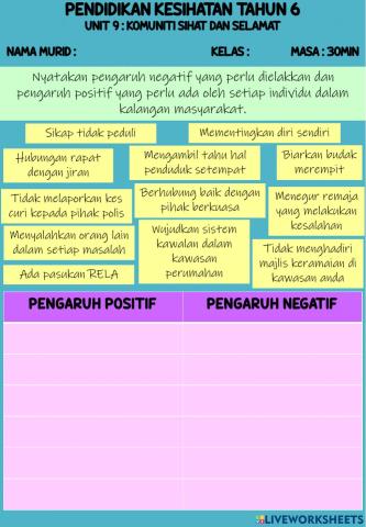 Komuniti sihat & selamat