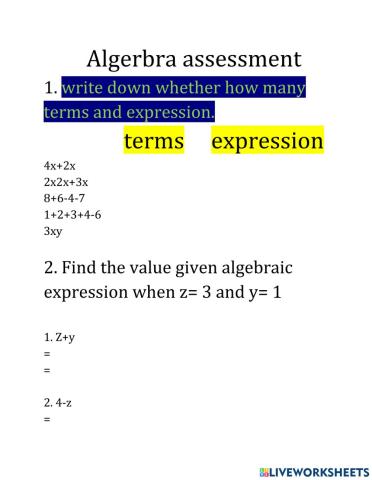 Algebra