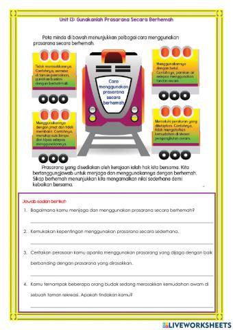 Unit 13: Gunakan Prasarana Secara Berhemah