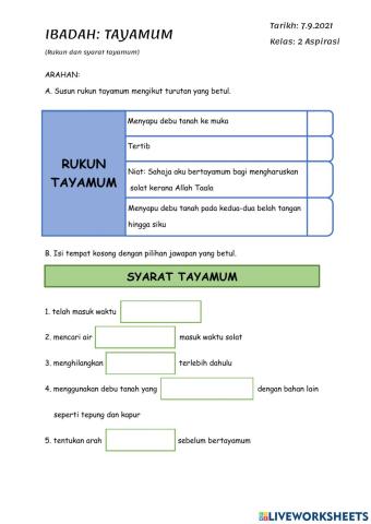 IBADAH: Tayamum