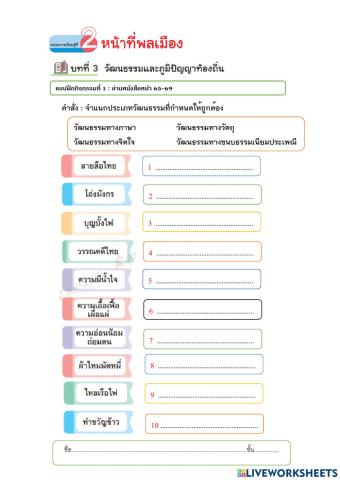 แบบฝึกกิจกรรมที่1หน่วยที่2บทที่3