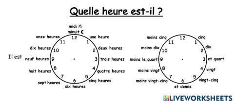 Quelle heure est-il ?