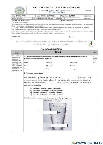 Prueba de diagnóstico