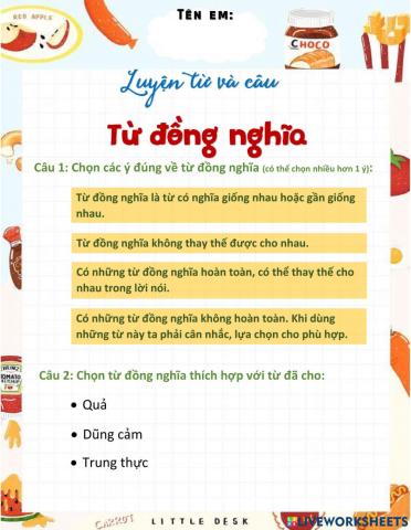 LTVC-Từ đồng nghĩa