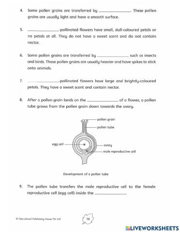 Reproduction in plants