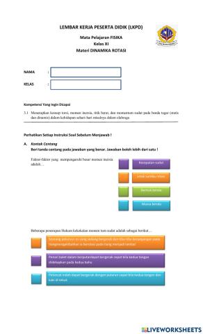 Ulangan Harian Dinamika Rotas