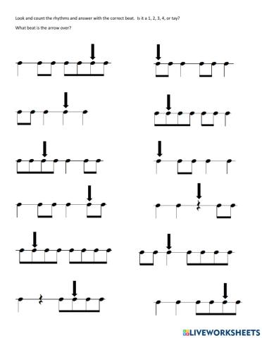 8th Note Beat ID (no rests)