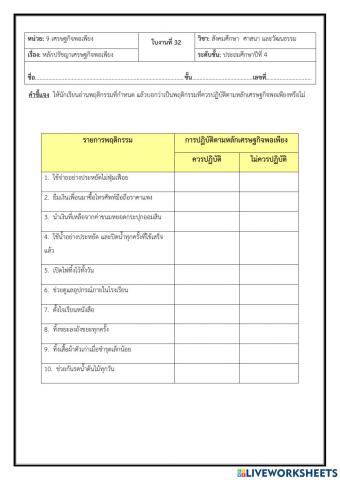 เรียน Online 64 เทอม 1 สังคม ป.4