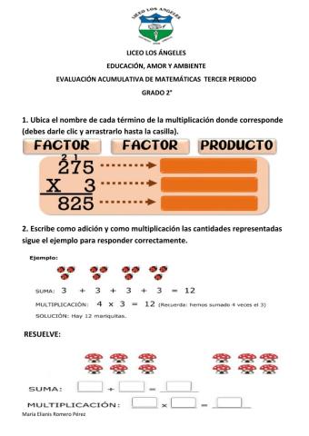 EVALUACIÓN ACUMULATIVA 2°