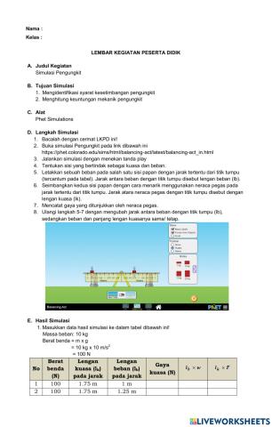 Simulasi Pengungkit ulfa