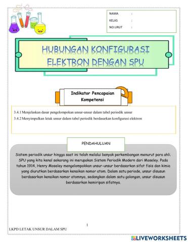 LKPD Letak Unsur dalam SPU