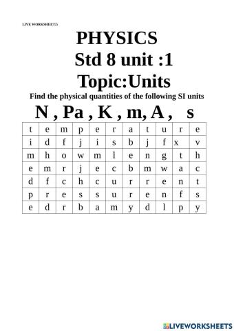 Worksheet 5