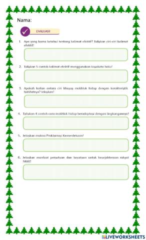 Evaluasi Tema 2