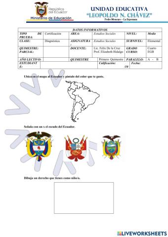 Tarea diagnostica de estudios sociale s