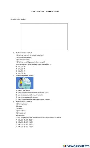 Tema 3 Subtema 1 Pembelajaran 2