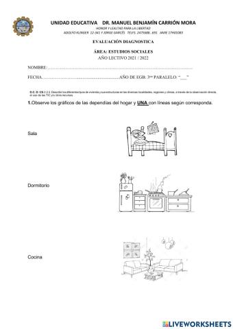 Prueba Diagnostico Estudios Sociales