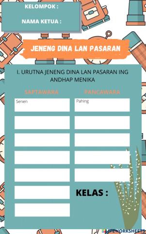 Jeneng Dina lan Pasaran