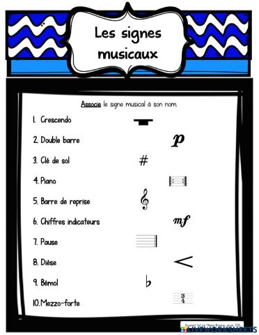 Les signes musicaux