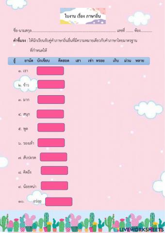 ภาษาถิ่น