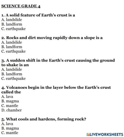 Science 4 week 19