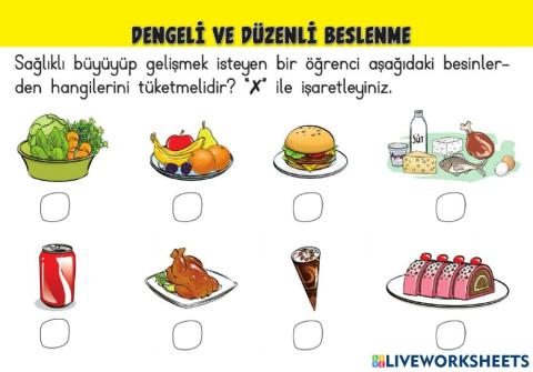 Dengeli ve Düzenli Beslenme