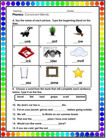 Consonant Blends