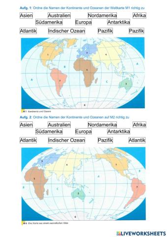 Kontinente und Ozeane Kl5
